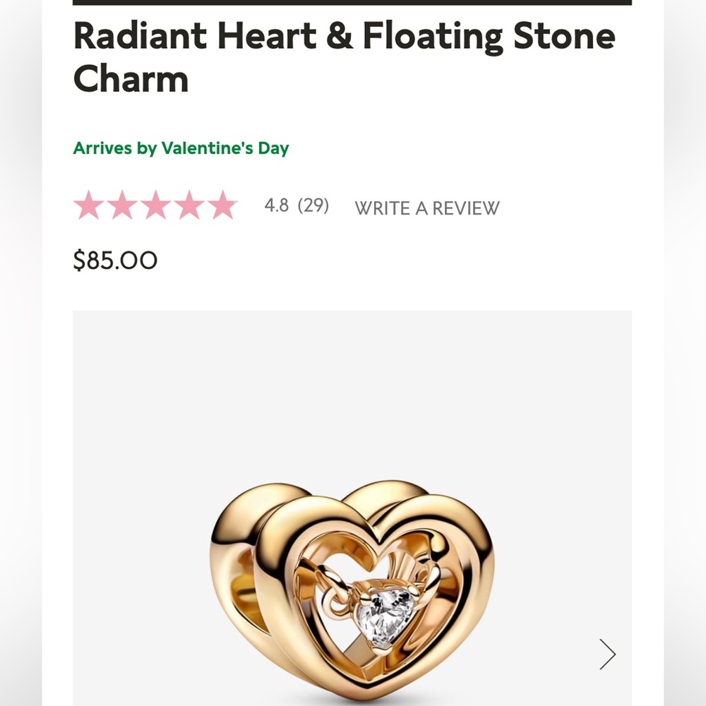 Pandora charm